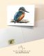 Klappkarte Postkarte Kunstdruck Eisvogel Malerin Gabriele Laubinger