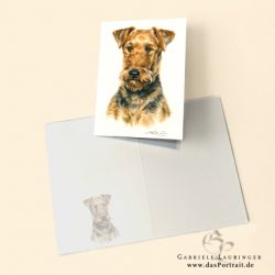 Klappkarte Airedale Terrier