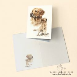 Klappkarte Golden Retriever